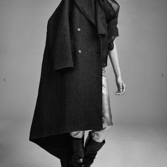 Zara Double Breasted Wool Coat - Picture 5 of 8